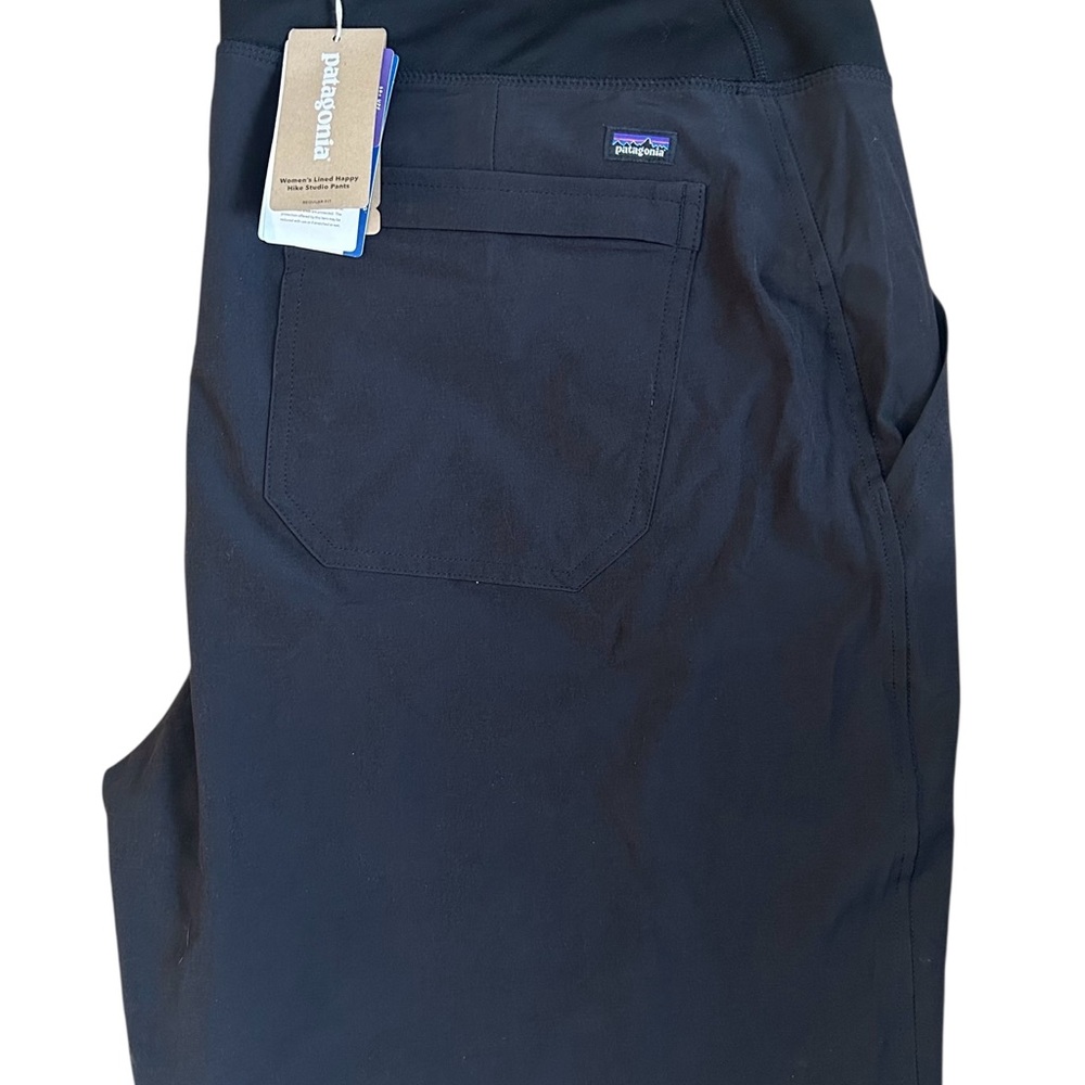 NWT Patagonia Women's Black Happy Hike Studio Pants Size XL 50+ UPF - Picture 2 of 10